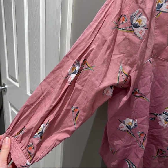 A New Approach Square Neck Pink Floral Blouse-Md - Picture 3 of 4